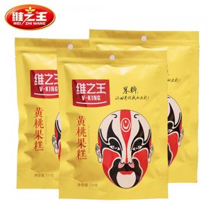 维之王果粹黄桃果糕108gx3袋