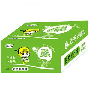 飞凡老爸去哪儿香葱鸡汁味干脆面箱装