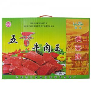 德荣五香牛肉王250g箱装