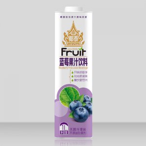 椰泰方盒蓝莓果汁1L