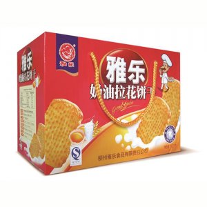 雅乐奶油拉花饼干1.6kg箱装
