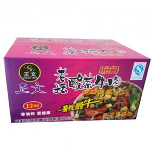正文老坛酸菜牛肉红薯粉丝箱