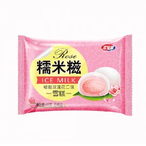 宏宝莱糯米糍秘制玫瑰花口味雪糕雪糕
