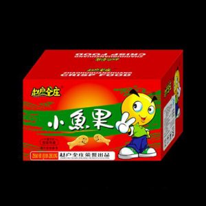 赵户全庄小鱼果膨化食品箱装