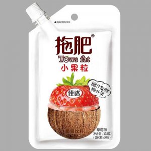佳达拖肥小果粒(草莓味)椰果饮料118g