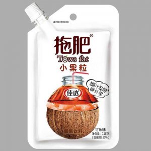 佳达拖肥小果粒(可乐味)椰果饮料118g