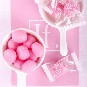 京特白桃果汁硬糖袋装
