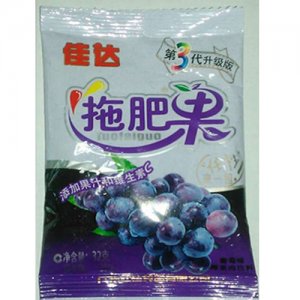 佳达拖肥果(葡萄味)椰果味饮料
