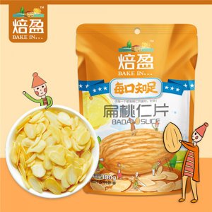焙盈扁桃仁片100g