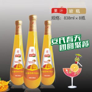 安氏春天芒果汁饮料838ml