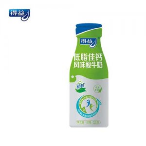 得益低脂佳钙风味酸牛奶220gc
