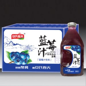 安氏春天蓝莓汁饮料1L
