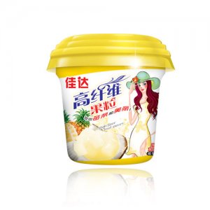 佳达高纤维果粒杯菠萝味