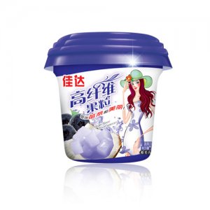 佳达高纤维果粒杯蓝莓味