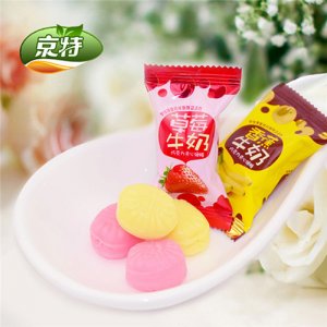 京特草莓牛奶糖果袋装