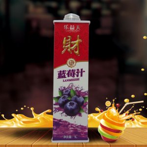 乐益天方盒蓝莓汁1L