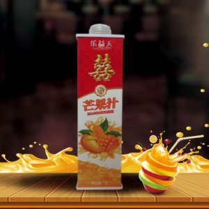 乐益天方盒芒果汁1L