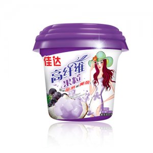 佳达高纤维果粒杯葡萄味