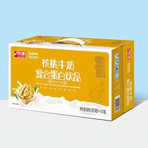 鸿博核桃牛奶复合蛋白饮料250ml×20盒