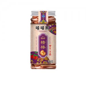 嘻嘻熊山楂系列透明塑料罐山楂棒208g