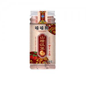 嘻嘻熊山楂系列透明塑料罐山楂汉堡228g