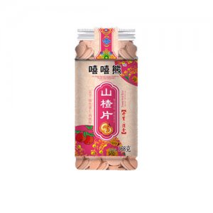 嘻嘻熊山楂系列透明塑料罐山楂片168g