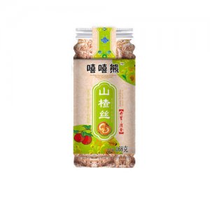 嘻嘻熊山楂系列透明塑料罐山楂丝168g