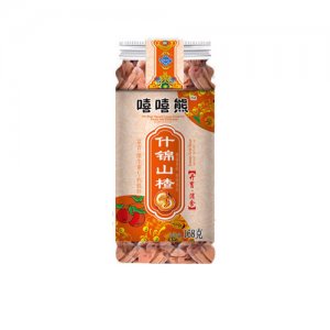 嘻嘻熊山楂系列透明塑料罐什锦山楂168g