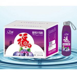 飞动蓝莓汁饮料玻璃瓶