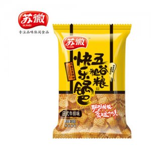 苏微快乐五谷粗粮锅巴日式牛排味