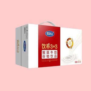 完达山猴菇牛奶谷物饮品标箱