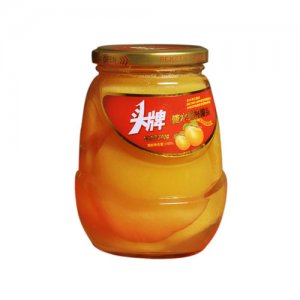 头牌黄桃罐头700g