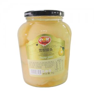 选中你雪梨罐头1KG