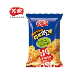 苏微超级吃摩吮指鸡味块香辣鸡味