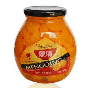 蒙清糖水橘子罐头850g