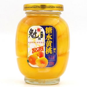 魁牌糖水黄桃罐头320g