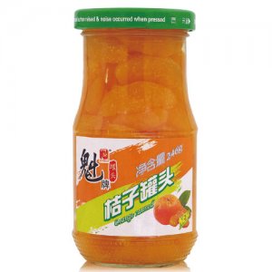魁牌糖水桔子罐头246g