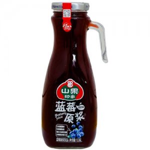 百芝源玻璃瓶蓝莓汁1