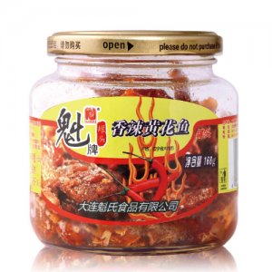 魁牌香辣黄花鱼罐头168g