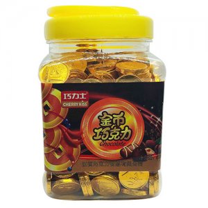 巧力士金币巧克力600g