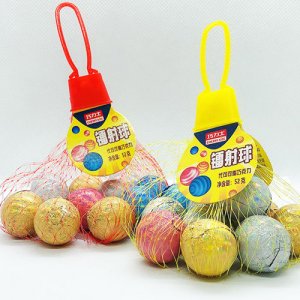 巧力士网袋镭射球巧克力