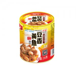 闽星香辣豆香黄鱼罐头330g