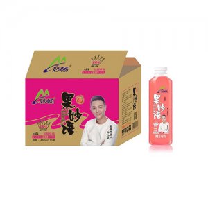 妙畅果妙语益生菌复合果汁480ml（草莓味）
