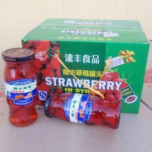 涞丰糖水草莓罐头256g