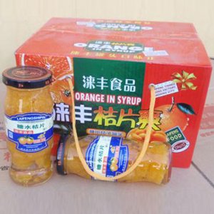 涞丰糖水桔片罐头256g