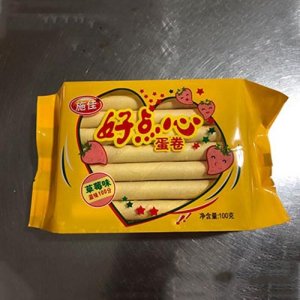 施佳好点心蛋卷草莓味100g