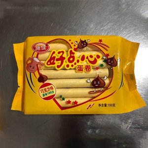 施佳好点心蛋卷巧克力味100g