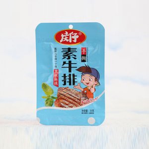 庆仔手撕素牛排黑椒麻辣味25g