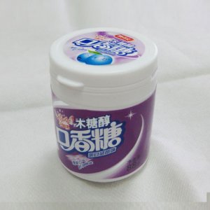 凯得灵明目蓝莓口味口香糖88克