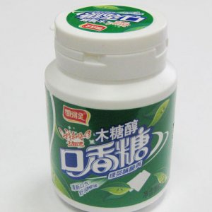 凯得灵木糖醇低糖口香糖绿茶口味52g
